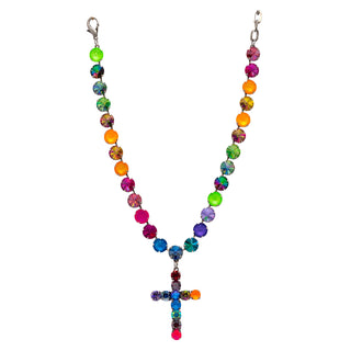 Collier Donatella en arc-en-ciel pastèque