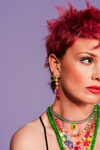 Mini Lilibet Single Earrings in Candy Crush