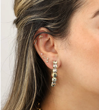 Boucles d'oreilles créoles Jubilee en pastèque