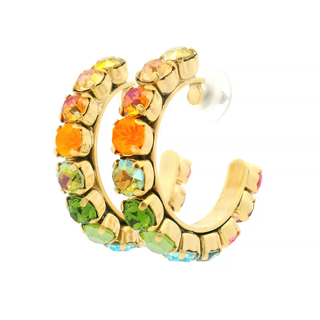 Boucles d'oreilles créoles Jubilee en pastèque