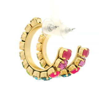 Boucles d'oreilles créoles Jubilee en pastèque