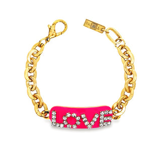Love ID Bracelet in Enamel