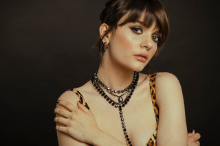 Mini L.A. Necklace in Gunmetal