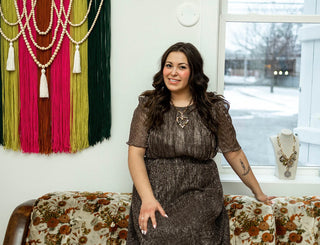 Metallic Heart Necklace