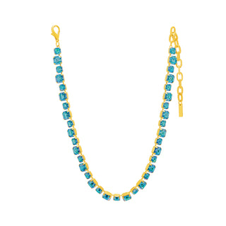 Jadia Necklace in Aquamarine Glimmer