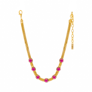 Kirsten Necklace in Fuchsia Matt