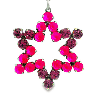 Star of David Necklace  in Watermelon