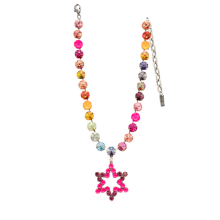 Star of David Necklace  in Watermelon