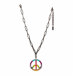 Peace Party Necklace in Smutt Candy Crush