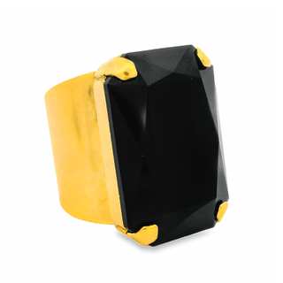 Mini Soleil Ring in Jet