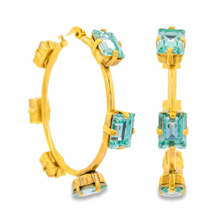 Talia Hoops in Antique Gold