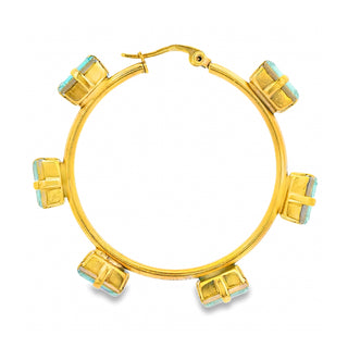 Talia Hoops in Antique Gold