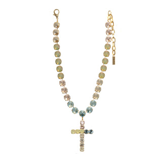 Donatella Necklace in Champagne Aqua