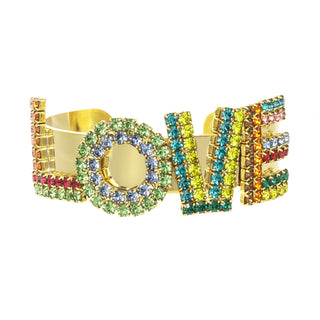 LA LA LOVE Cuff in Antique Gold
