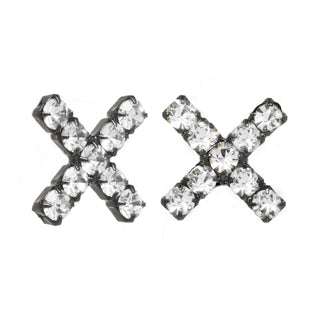 The X Studs in Gunmetal