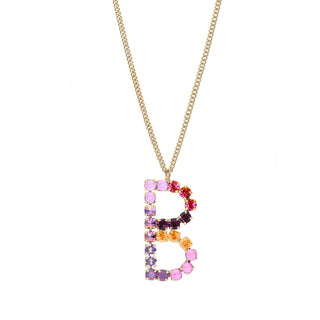 Monogram Necklace in Colors
