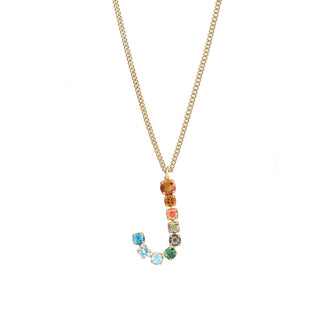 Monogram Necklace in Colors
