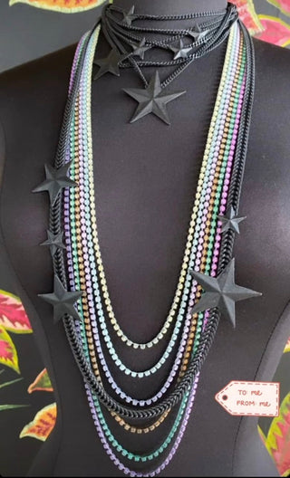 Oklahoma City Stars Necklace - Black