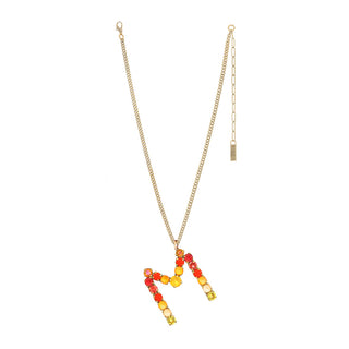 Monogram Necklace in Colors