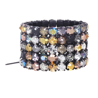 Olivia 5 strand Stretch Bracelet in Metallics