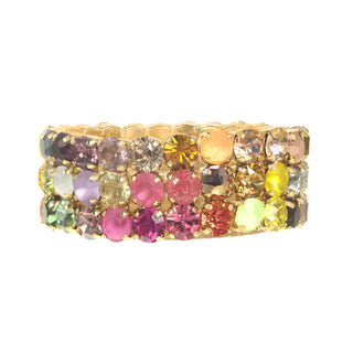 Olivia Rainbow Ombre 3 Strand Stretch Bracelet