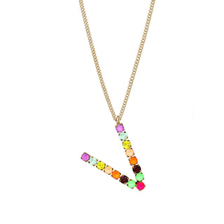 Monogram Necklace in Colors