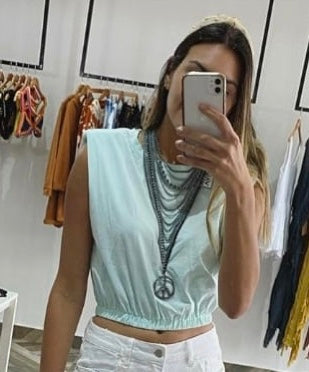 Woodstock Metallic Necklace