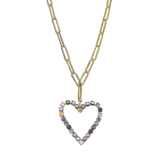 Metallic Heart Necklace