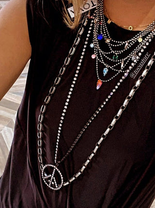 Woodstock Metallic Necklace
