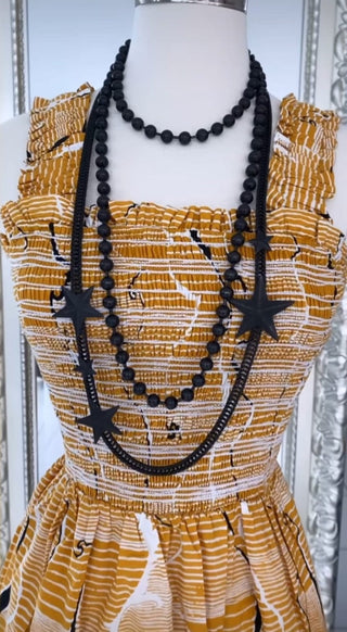 Oklahoma City Stars Necklace - Black