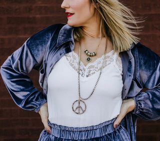 Woodstock Metallic Necklace