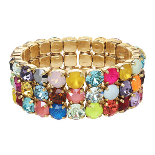 Olivia 3 Strand Stretch Bracelet