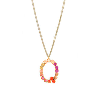 Monogram Necklace in Colors
