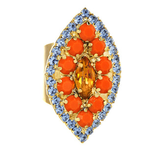 Elizabeta Ring in Matte Gold