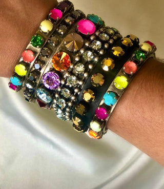 Kelly Cuff Antique Silver Chrome