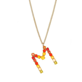 Monogram Necklace in Colors
