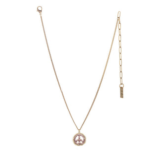 Peace Out Necklace in Pastels