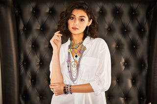 Woodstock Metallic Necklace