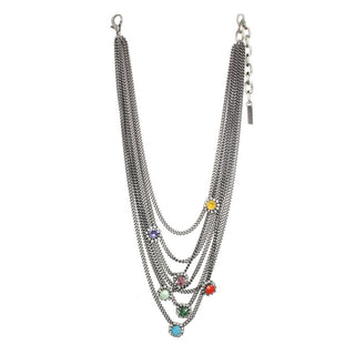 Neck Mess Necklace in Antique Silver POP