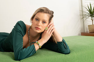 Keira Mixed Blues Cuff