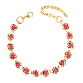 Collier à maillons aux couleurs électriques