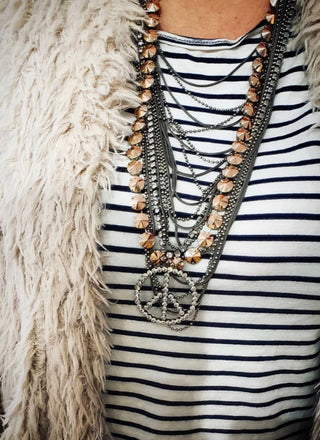 Woodstock Metallic Necklace
