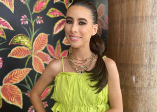 Metallic Neck Mess Necklace in Antique Gold