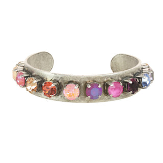 Nyon Bracelet Antique Silver Pink Mix