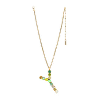 Monogram Necklace in Colors