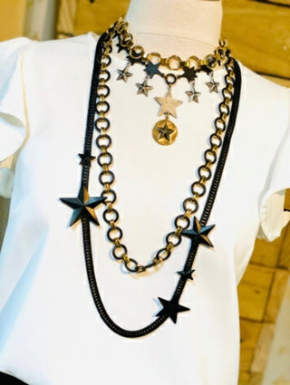 Oklahoma City Stars Necklace - Black
