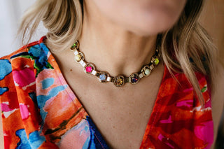 Link Necklace in Antique Gold POP