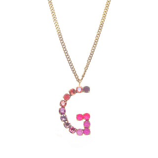 Monogram Necklace in Colors