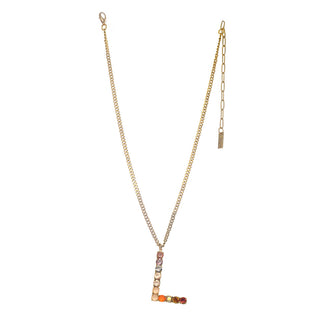 Monogram Necklace in Colors