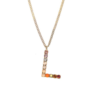 Monogram Necklace in Colors